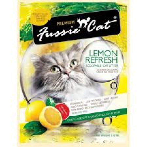 Fussie Cat Refresh Cat Litter - Lemon Refresh 檸檬貓砂 10L